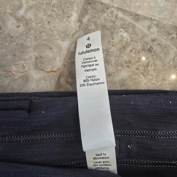 Lululemon Dark Grey Legginings Sz 4 - Picture 2 of 3